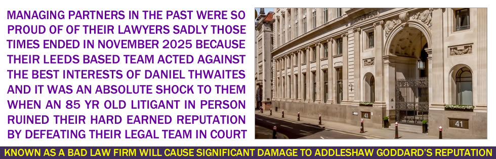 Addleshaw Goddard is Outmanoeuvred.